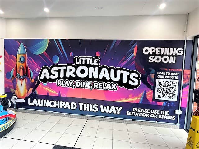 An image of the Little Astronauts wall sign